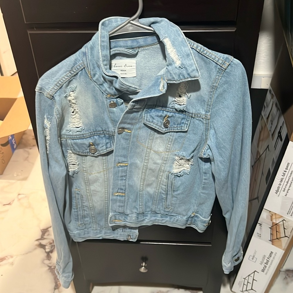 Distressed Denim Jacket
